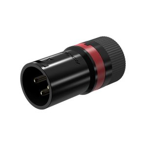 מחבר XLR זכר נמוך (Low Profile) Roxtone LX3MH
