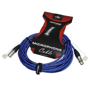 כבל XLR צבעוני 10 מ' Roxtone MMXX800L10-TBU