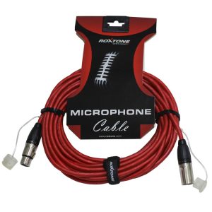 כבל XLR צבעוני 10 מ' Roxtone MMXX800L10-TRD