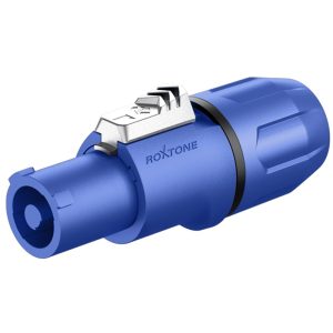 תקע PowerCON‏ 220V לכבל, כחול Roxtone RAC3FCI