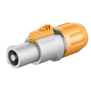 תקע PowerCON מוגן מים לכבל, לבן Roxtone RAC3FCO-WP