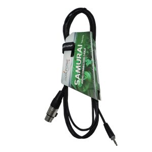 כבל 3.5 מ"מ ל-XLR נקבה 3 מ' Roxtone RACC420L3