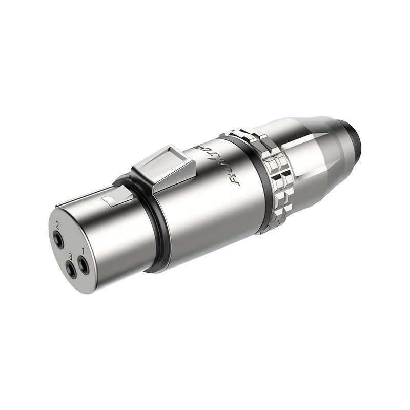 מחבר XLR נקבה מוגן מים IP66 Roxtone RX3FWP-NG