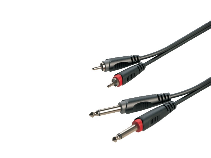 כבל כפול 2×PL ל-2×RCA 1 מ' Roxtone SACC150L1