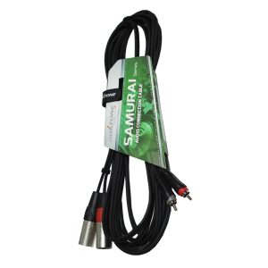 כבל 2×RCA ל-2×XLR 20 ס"מ Roxtone SACC190L02