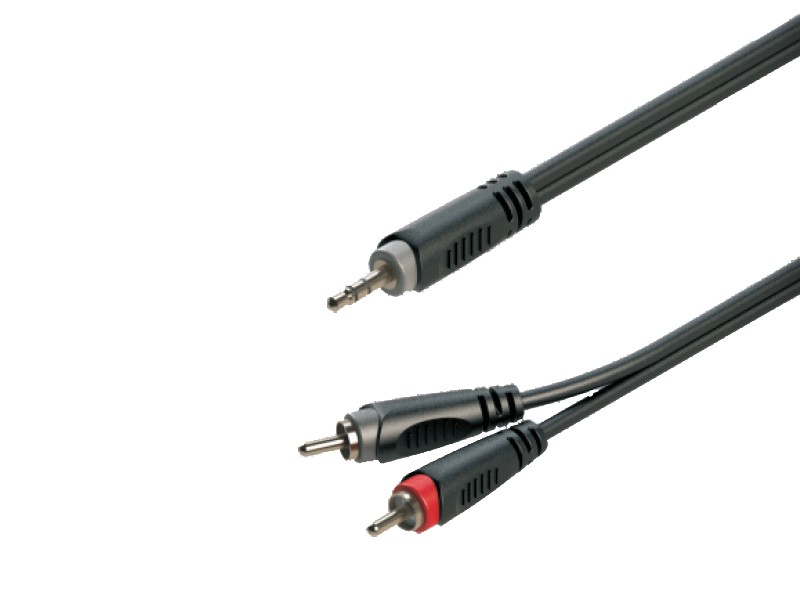 כבל 3.5 מ"מ ל-2×RCA 3 מ' Roxtone SAYC150L3