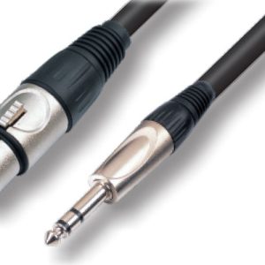 כבל XLR נקבה ל-PL סטריאו 5 מ' Roxtone SMXJ220L5
