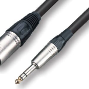 כבל XLR זכר ל-PL סטריאו 3 מ' Roxtone SMXJ260L3
