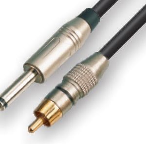 כבל RCA ל-PL 6.3 מ"מ 3 מ' Roxtone YCC029L3