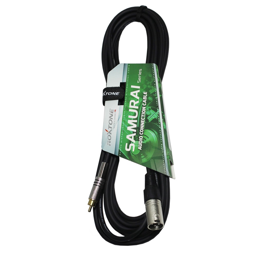 כבל XLR ל-RCA 10 מ' Roxtone YCC032L10
