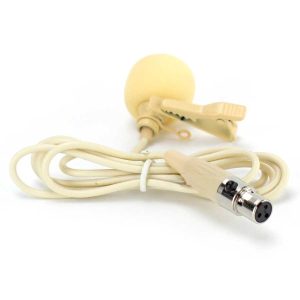 מיקרופון דש בצבע עור בחיבור Mini XLR ICM IL04