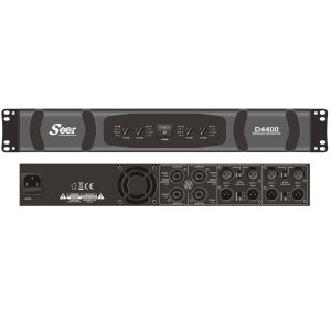 מגבר כוח דיגיטלי 4 ערוצים 4×400W @8Ω Seer D4400