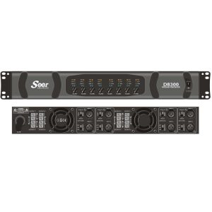 מגבר כוח דיגיטלי 8 ערוצים 8×300W @8Ω Seer D8300