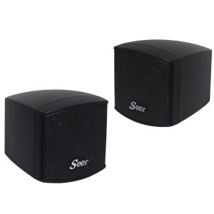 זוג רמקולים קומפקטיים 2.5" 15W RMS Seer B-202 שחור