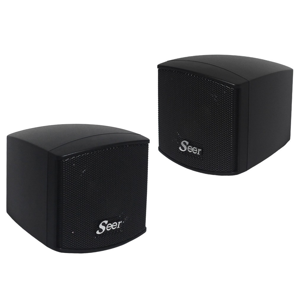 זוג רמקולים קומפקטיים 2.5" 15W RMS Seer B-202 שחור
