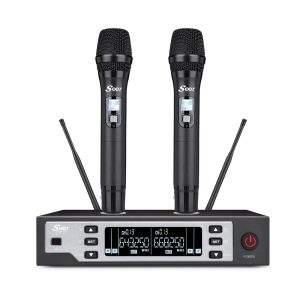 זוג מיקרופונים אלחוטיים ידניים UHF Seer IU-2068