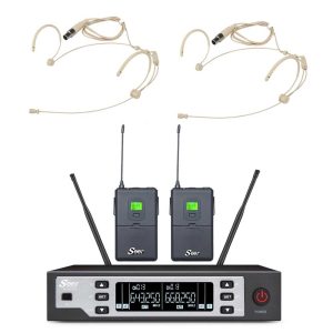 זוג מיקרופוני ראש אלחוטיים UHF Seer IU-2069-H