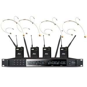 סט 4 מיקרופוני ראש אלחוטיים UHF Seer IU-2071 X4H