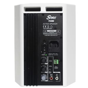 זוג רמקולים מוגברים 5.25" 2×50W Seer PA100