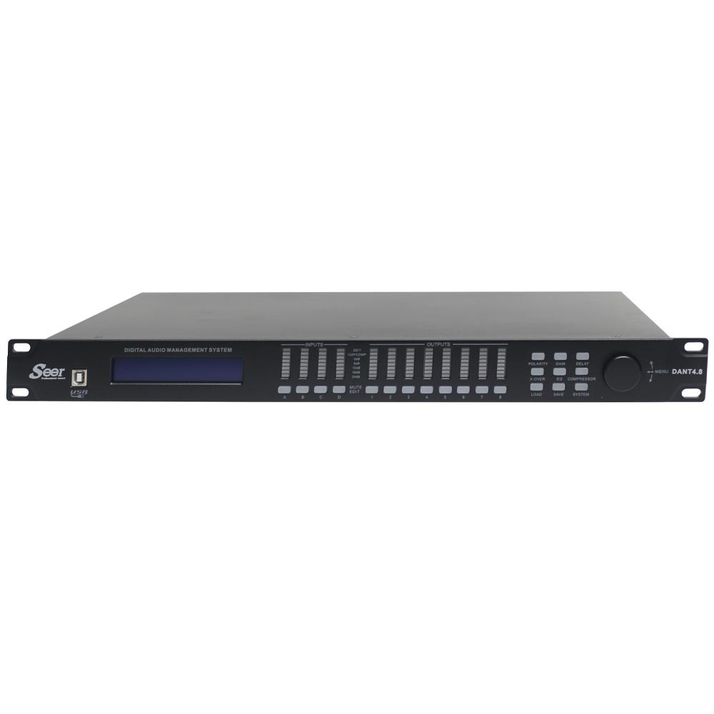 מעבד רמקולים דיגיטלי 4 כניסות / 8 יציאות Seer DANT4.8