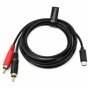 כבל USB-C ל-RCA 2 מ' SoundKing BUR001