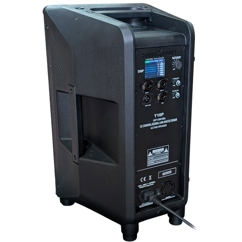 רמקול מוגבר קואקסיאלי 10" עם DSP ואפליקציה SoundKing Y10P