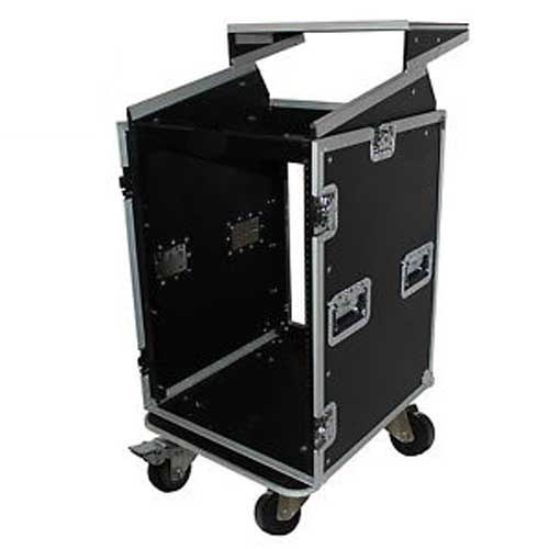 קייס ראק 16U עם תא למיקסר ומדף למחשב Speed Case C SC-MLT16U