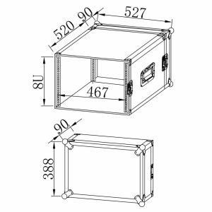 קייס ראק 6U Speed Case C SC-R6U