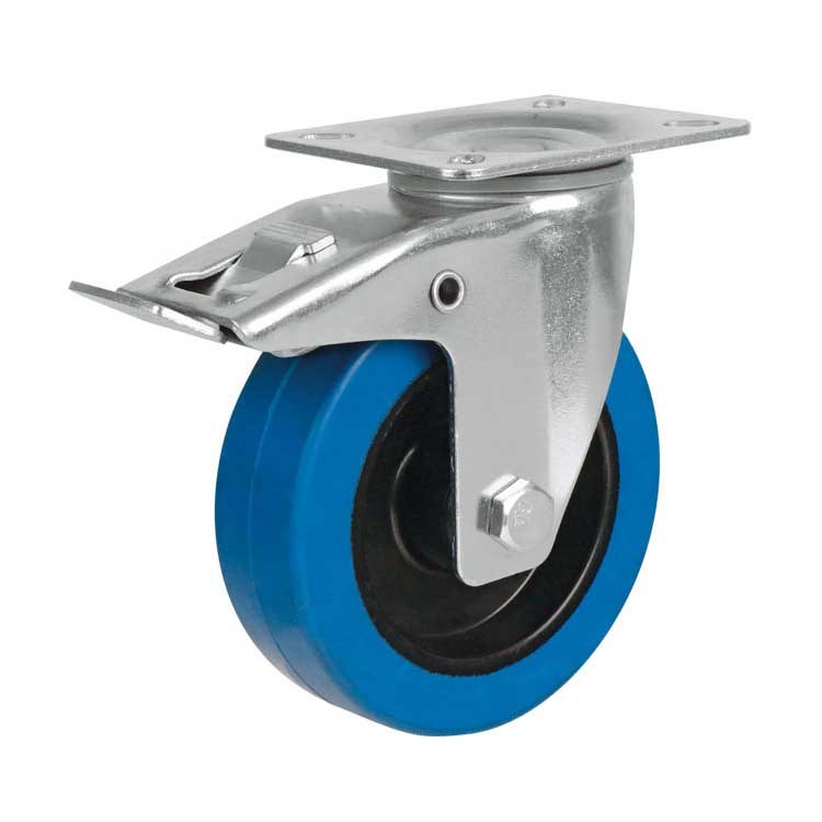 גלגל משא תעשייתי 4 אינץ' עם מעצור Speed Case CASTER Blue Brake