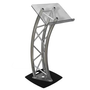 עמדת מרצה מאלומיניום ופרספקס Speed Truss T PODIUM