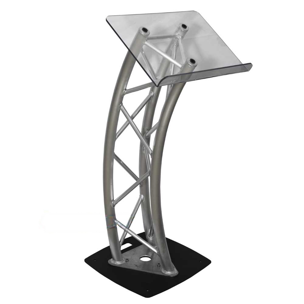 עמדת מרצה מאלומיניום ופרספקס Speed Truss T PODIUM