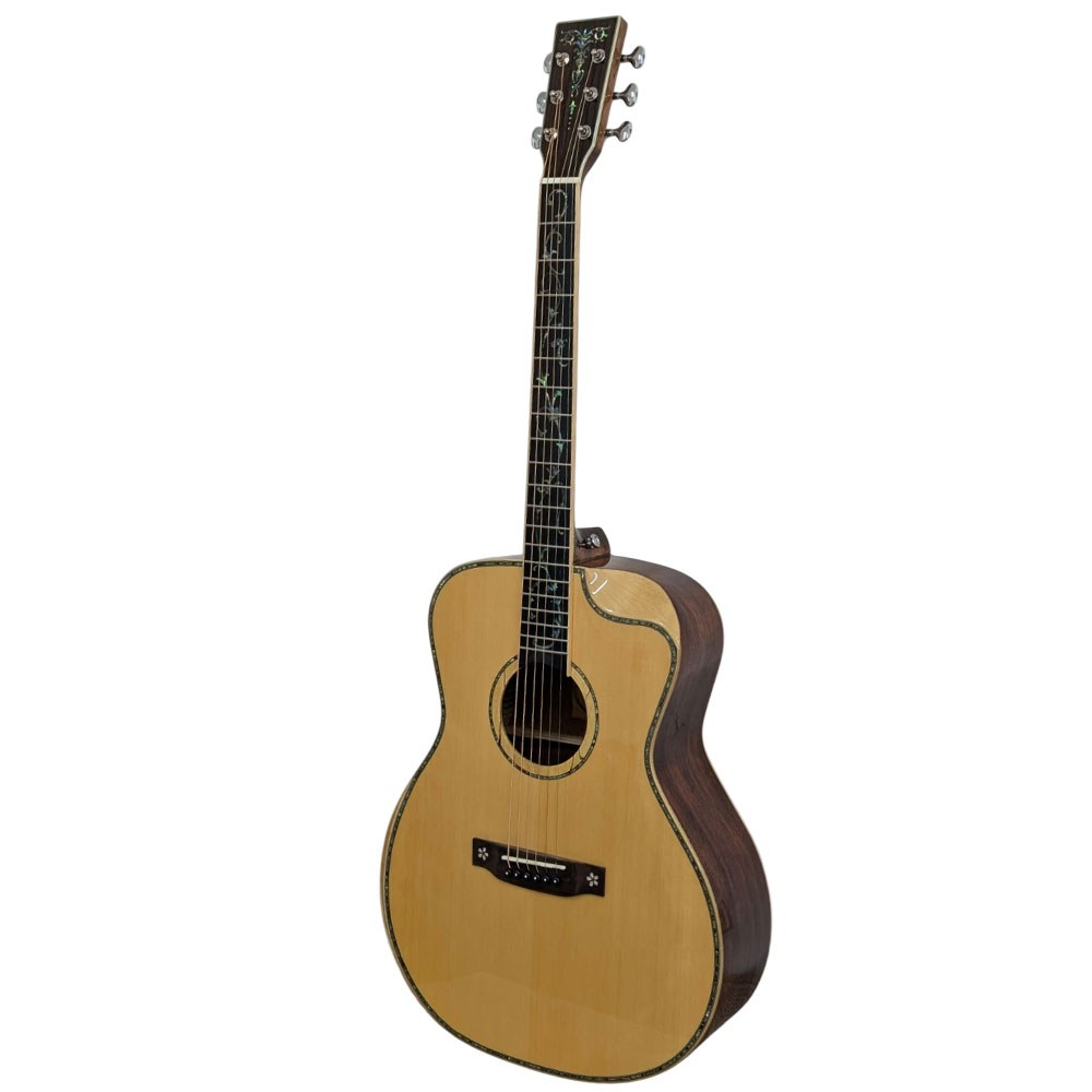 גיטרה אקוסטית עם קייס SQOE QD-D-300