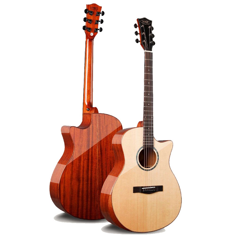 גיטרה אקוסטית 41" Solid Top Spruce SQOE S370T-SK