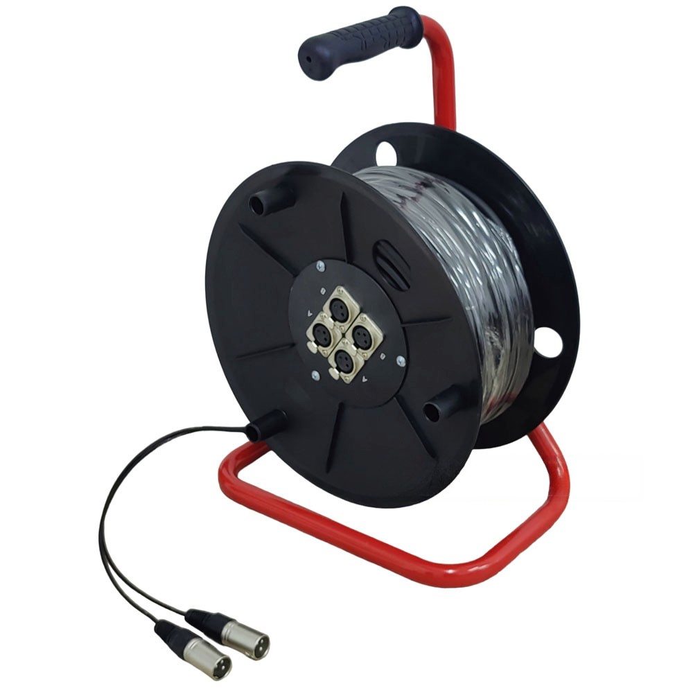 מולטיכבל 2 ערוצי XLR על גלגלת 25 מ' STAGE CORE 223-25m / 2Ch