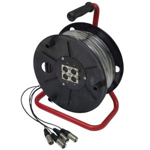 מולטיכבל 4 ערוצי XLR על גלגלת 25 מ' STAGE CORE 223-25m / 4Ch