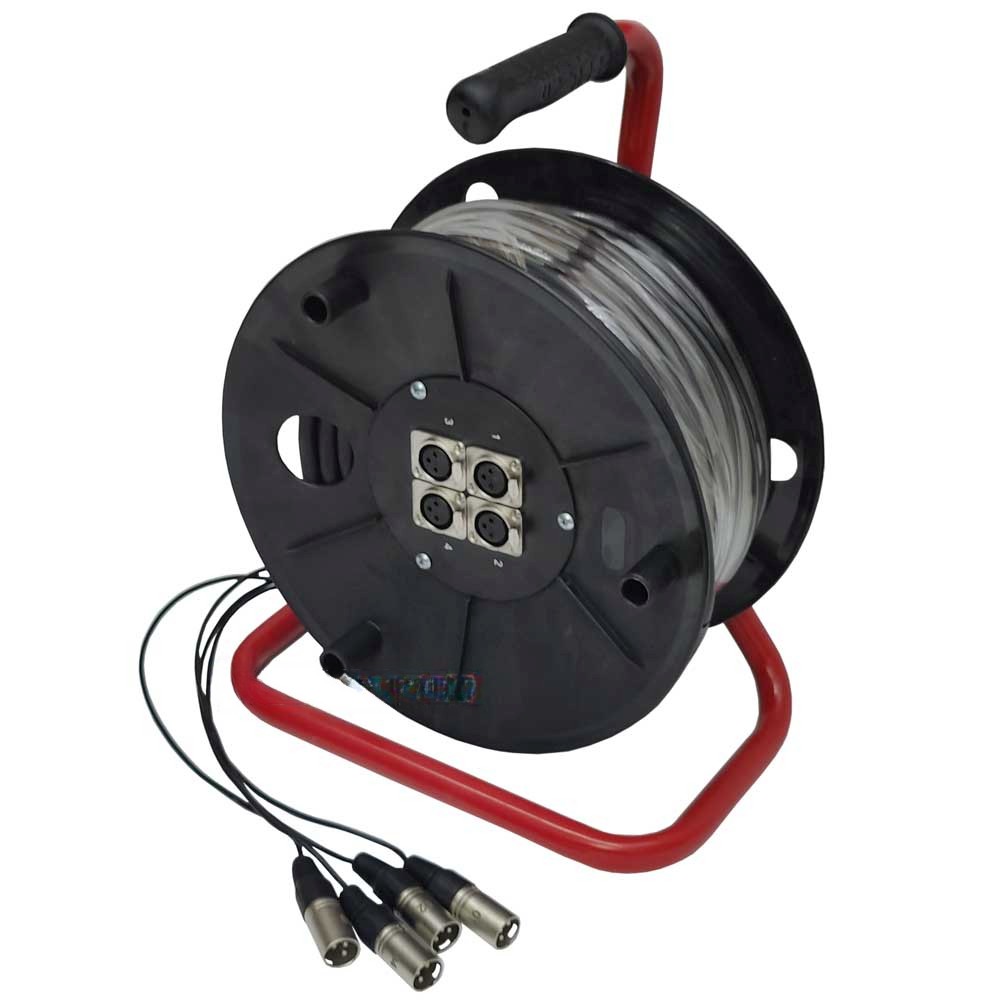 מולטיכבל 4 ערוצי XLR על גלגלת 25 מ' STAGE CORE 223-25m / 4Ch