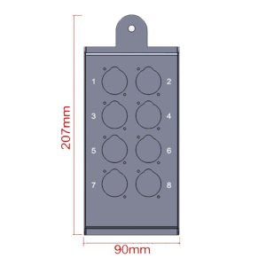 מולטיכבל 8 XLR עם קופסת מפצל 10 מ' STAGE CORE MC K8L10
