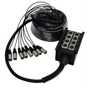 מולטיכבל 8 XLR עם קופסת מפצל 20 מ' STAGE CORE MC K8L20