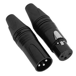 זוג מחברי XLR (זכר + נקבה) STAGE CORE XLR PN047-PN048
