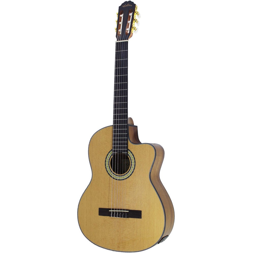 גיטרה קלאסית מוגברת Walden N460CEQ